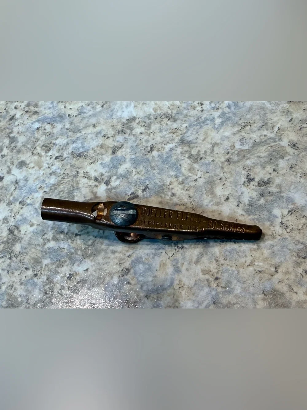 Vintage Copper Mueller Electric Co. alligator clip